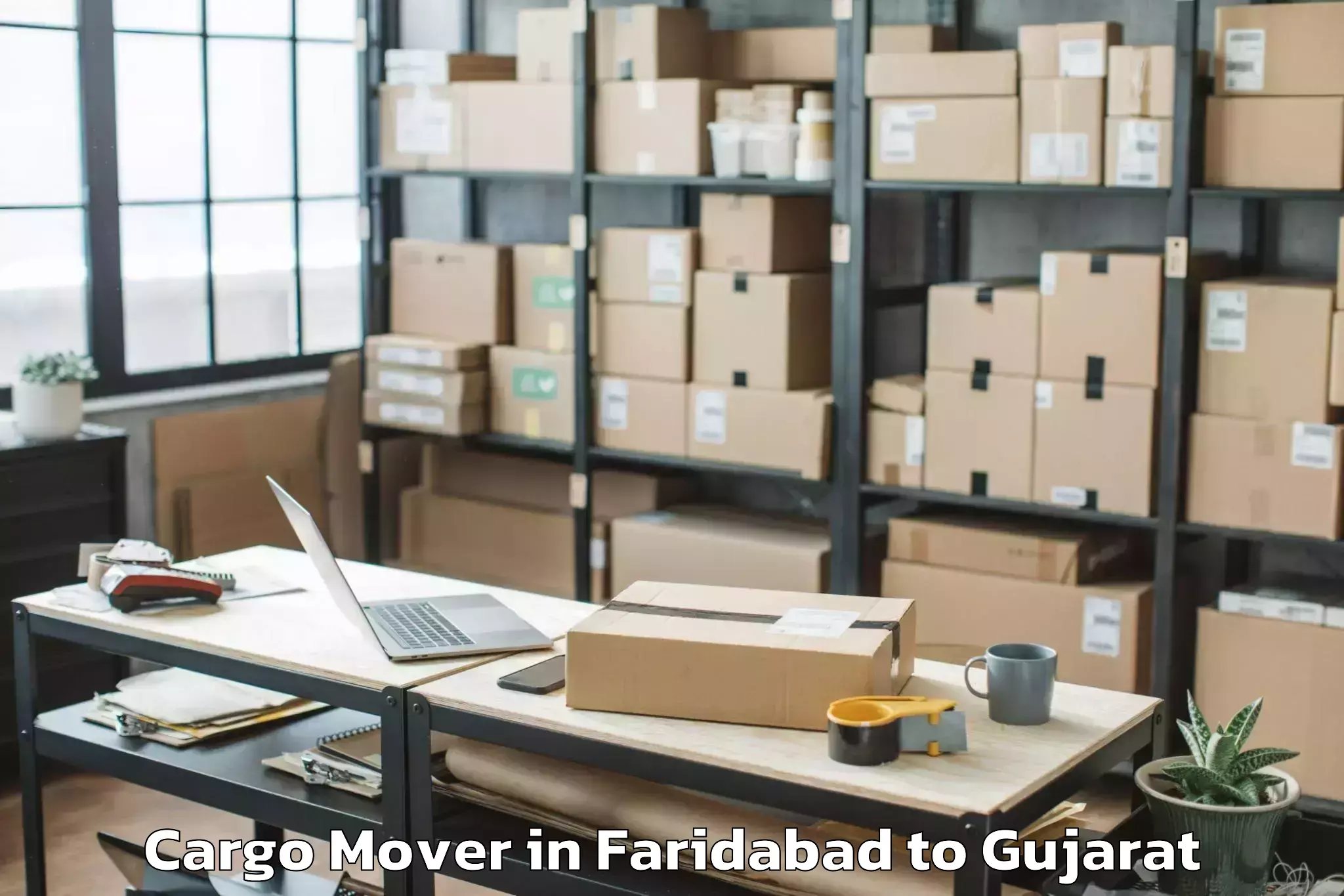 Quality Faridabad to Bhiloda Cargo Mover